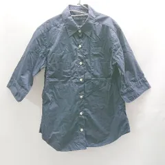 ◇ ΘΦ POLO RALPH LAUREN ポロラルフローレン シンプル 五分袖 シャツ サイズ11 ネイビー レディース E  【1502030006025】