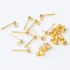 【迅速発送】ピアスパーツ ポストピアス 316L サージカルステンレスピアス 金属アレルギー対応 5ペア 10個 10ヶ ハンドメイド アクセサリーパーツ