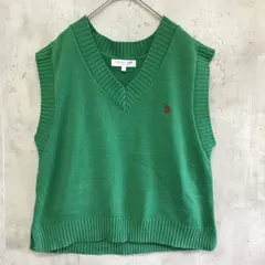 U.S.POLO ASSN.   ユーエスポロアッスン   ニットベスト　レディース　グリーン　Fサイズのサムネイル