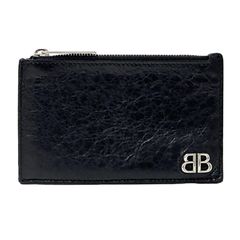 バレンシアガ BALENCIAGA 財布 メンズ ブランド モナコ コインケース レザー ブラック カードホルダー コンパクト シンプル 【中古】