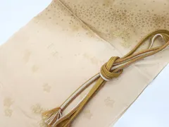 【一輝堂】【着物】 和装小物 帯締め 帯揚げ セット 帯締 帯揚 縫い取り 平組 25w06-7128