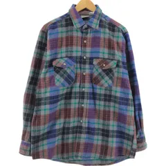 古着 90年代 ファイブブラザー Five Brother TALLMAN 長袖 フランネルチェックシャツ USA製 メンズL相当 ヴィンテージ/eaa522504