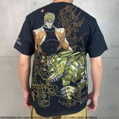絡繰魂 × ジョジョの奇妙な冒険 DIO Tee ディオ 半袖 Tシャツ Tee 252005 粋 刺繍 カラクリダマシイ JOJO ザ・ワールド