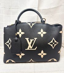Louis Vuitton ﾊﾞｲｶﾗｰﾓﾉｸﾞﾗﾑ ﾌﾟﾃｨ ﾊﾟﾚPM M58913  ノワール ベージュ 黒 A M-1106