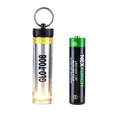 【人気商品】Pro LED GT-AAA 懐中電灯 ダイビングライト 小型 軽量 IPX8防水 耐水圧 強力 3段階調光 点滅 単4電池 グローチューブ 水中ライト キーホルダーライト 防災 緊急用 アウトドア 散歩 キャンプ 釣り 黄色
