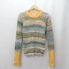 ◇ ⊇ ヴァカンシー グラデーションカラー 長袖 グラデーションボーダー配色リブニット サイズF マルチカラー レディース E  【1507280000236】