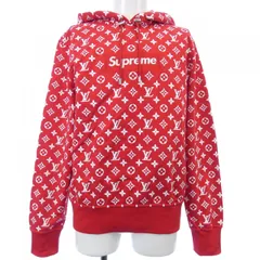 Supreme x Louis Vuitton パーカー XS LOUIS VUITTON Supreme Box Logo Hoodie Red XXS LV Auth ak145