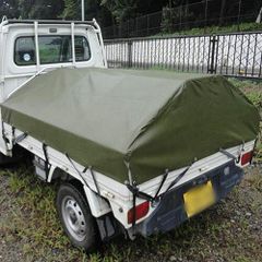 マツダスクラム純正幌セット/ランカン式/取付金具込/軽トラ荷台荷物