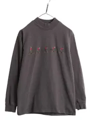 【お得なクーポン配布中!】 80s バナナリパブリック スキー 刺繍 モックネック 長袖 Tシャツ メンズ XS ヴィンテージ BANANA REPUBLIC Safari&Travel ロンT ハイネック