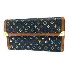 ルイ ヴィトン LOUIS VUITTON モノグラム マルチカラー ポルトフォイユ インターナショナル M92658 レディース メンズ 長財布 三つ折り ノワール 財布 ♯1073011866