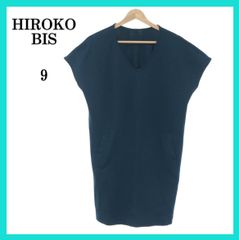 美品 essentiel HIROKO BIS エッセンシャル ヒロコビス ブラウス Vネック 袖なし クルーネック オシャレ レディース 9 日本製