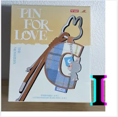 【正規品】LABUBU ラブブ Pin for love　イニシャルチャーム【I】　キーホルダー　POP MART