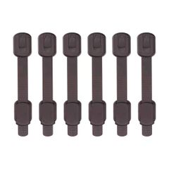 【数量限定】O.M.C TOKYO キャビネットロック ベビーガード チャイルドロック 6本入り ブラウン 長さ調節可 子供 安全 地震対策 引出し固定ツール 二重ロック いたずら防止 ストッパー 3M粘着テープ (ブラウン)