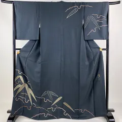 要事前確認 夏物中古美品大久保玄才付下げ絽縮緬（32-2074rym）