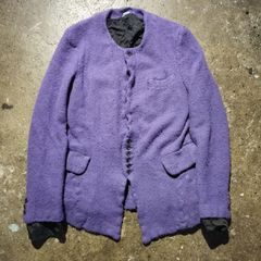 COMME des GARCONS HOMME PLUS 22aw ウール縮絨 ノーカラージャケット M コムデギャルソンオムプリュス 2022aw AD2022