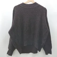 ◇ SENSE OF PLACE by URBAN RESEARCH バックボタンデザイン 長袖 ニットセ－タ－ サイズFree ボルドー系 レディース E  【1402280003860】