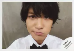 【中古】生写真(ジャニーズ) HiHi Jets/橋本涼/横型・顔アップ・衣装白・頬膨らませ・カメラ目線・背景グレー/「ジャニーズJr.8・8祭り～東京ドームから始まる～」セルフィー/公式生写真