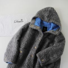 新品同様】ドゥロワー モヘヤウール ブークレーボアコート 21AW フード