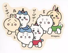 【中古】シール・ステッカー 集合 ちいかわらんど スマホに貼れるサイズなゆるカットステッカー 「ちいかわ なんか小さくてかわいいやつ」