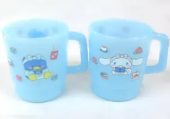 【中古】マグカップ･湯のみ 13.集合 プラマグセット(2個組) ブルー 「サンリオ当りくじ サンリオキャラクターズ当りくじ」