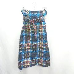 ◇ ◎ ⊇ Mila Owen ミラオーウェン 総柄 膝下丈 タイト スカート サイズ0 ブルー系 レディース E  【1411280017432】