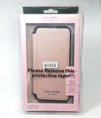 シンプルスマホ6 kate spade New York 手帳型スマホケース ピンク◆未使用・未開封