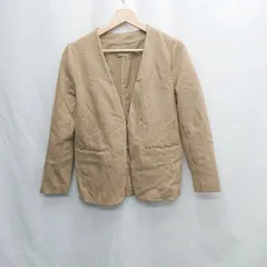 ◇ ⊆ アルマデザイン ベーシック 長袖 ジャケット サイズM ベージュ系 レディース E  【1505130006339】