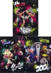 [중고] 클리어 파일 전 3종 세트 A4 클리어 파일 [Splatoon3(스플라툰 3)×산토리] 대상 상품 구입 특전