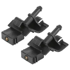 uxcell ウインドスクリーンウォッシャーノズル 85381-12300 ノズルジェットスプレー 単穴 Toyotaに対応 Corolla Camry用 2個