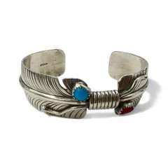 Navajo Indian Jewelry フェザー　バングル　sterling 楽天市場】Indian Jewelry ナバホ族 イーグルフェザー シルバー