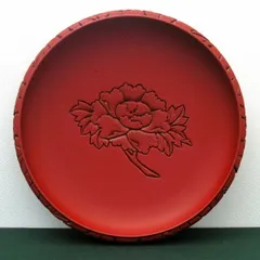 未使用　村上木彫堆朱　菓子器　盛皿　伝統工芸　川村忠雄 Amazon.co.jp: 村上木彫堆朱 菓子器 菓子皿 盛皿 伝統工芸 川村