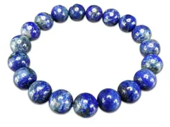 訳有人気天然石ラピスラズリ約10mm玉AA品数珠ブレスレット12月誕生石