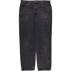 古着 90年代 リーバイス Levi's 550 RELAXED FIT ブラックデニム テーパードデニムパンツ USA製 メンズw36相当 ヴィンテージ/evb007565