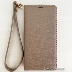 iPhone 14 / 13 ケース スマホケース 手帳型 レザー調 ベージュ ストラップ 磁石 アイフォン アイホン