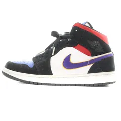 ナイキ NIKE AIR JORDAN 1 MID LAKERS TOP 3 エアジョーダン1 ミッド レイカーズ トップ3 スニーカー US9.5 27.5cm 赤 レッド 黒 ブラック 852542-005 /SR9