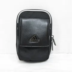 アディダス adidas AWS37 アクセサリー ポーチ ゴルフ 黒 ブラック ラウンドファスナー カラビナ付き