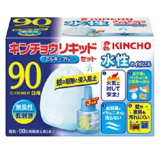 水性キンチョウリキッド コード式 蚊取り器 90日 セット 無臭性 ミルキーブルのサムネイル