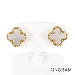 ヴァンクリーフ＆アーペル Van Cleef & Arpels スウィート アルハンブラ K18YG シェル ピアス sss【中古】