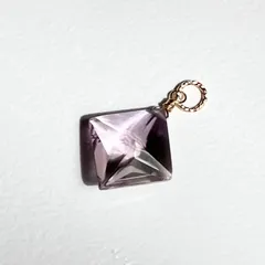 ダイヤカット型アメトリンのネックレスチャーム【14kgf】