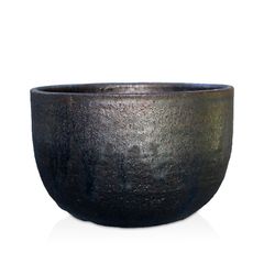 【未使用】うめきち盆栽用品店 尻丸鉢 金彩 (5号(約14.5センチ)) 信楽焼 盆栽鉢 釉薬薄め 渋い うめきち盆栽用品店