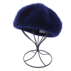 カシラ CA4LA ベレー帽 帽子 ファー アンゴラ 日本製 紺 ネイビー KUB01043 /BM ■BM