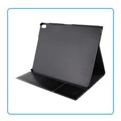 新品 iPad Pro 12.9inch 第3世代 ケース ブラック 黒 薄型 高質感PUレザー採用 本革風仕上げ 2つのスタンド機能 カード収納ポケット付き Apple Pencil第2世代非対応 画面保護 ガジェット iPadケース 贈り物 プレゼント