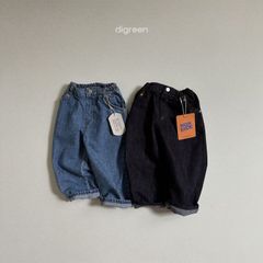 ＜韓国子ども服＞【digreen】work denim pants （デニムパンツ）Mサイズ/100cm