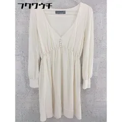 ◇ green label relaxing グリーンレーベル UNITED ARROWS 長袖 膝丈 ワンピース ベージュ レディース 【中古】 【1002802138102】