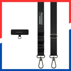【数量限定】携帯ショルダー 携帯ストラップ [ ストラップ ショルダー スマートフォン スマホ 各種 付) 対応 ホルダー (ストラップ ] スマホストラップ Strap+ 太め 斜めがけ/首掛け/肩掛け Card スマホショルダー 20mm [MagEasy