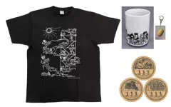 【中古】グッズセット [単品] 4大特典セット(TシャツMサイズ) 「Switchソフト ハテナの塔 -The Tower of Children- ファミ通DXパック」 同梱特典