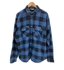 ファイブブラザー FIVE BROTHER 70's~80's 70~80年代 三角タグ ヘビーネルシャツ ヘビネル ワークシャツ バッファローチェック MADE IN USA アメリカ製 VINTAGE ヴィンテージ XL 長袖 ブルー 101MT-5174
