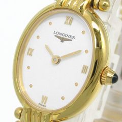 ロンジン LONGINES L6 202 2 レディース ウォッチ 腕時計 クォーツ 白文字盤 オーバル 管理11991