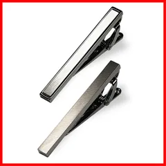 ネクタイピン タイピン おしゃれ ブランド 【どんなネクタイにも合う真鍮製2本セット】 誕生日や父の日のプレゼントにも ビジネス スーツ 結婚式 喪服 礼服 冠婚葬祭 入学式 卒業式 二次会 パーティー [Vita Natur]