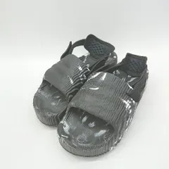 ◇ Θ adidas アディダス アディレッタ 22 XLG 模様入り サンダル サイズ表記なし ブラック系 レディース メンズ E  【1507080008838】